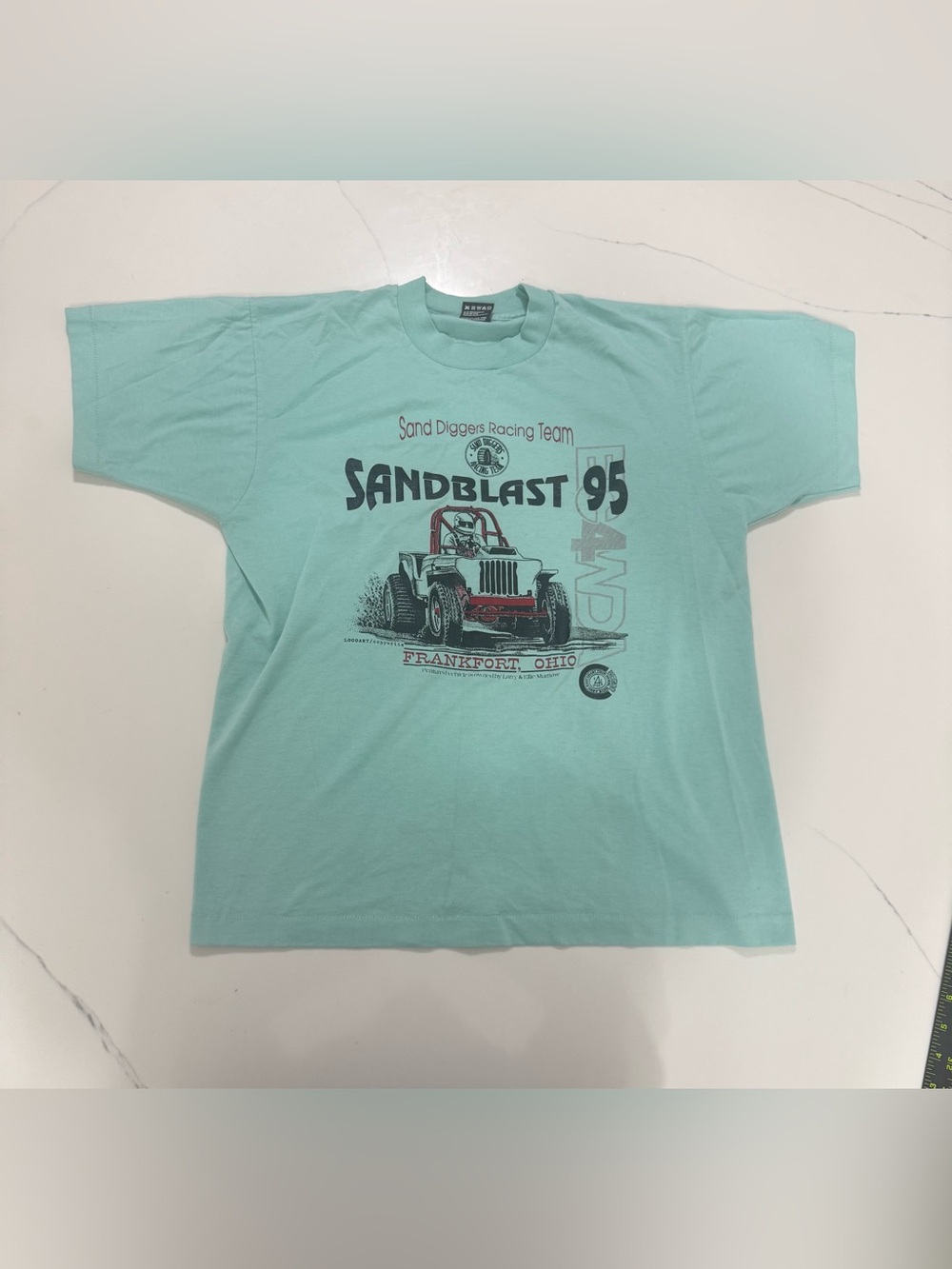 🔥 Vintage 90s Sandblast ‘95 racing tee